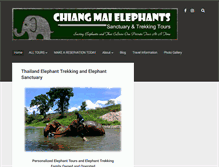 Tablet Screenshot of chiangmaielephants.com